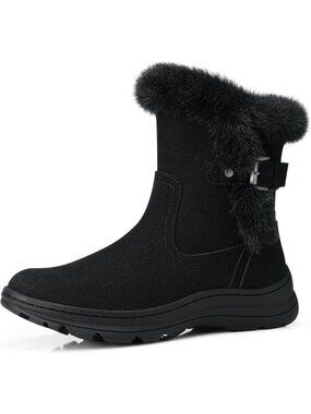 Cozy Winter Ankle Boots for Women | Fur Lined Snow Boot | Comfortable & Stylish